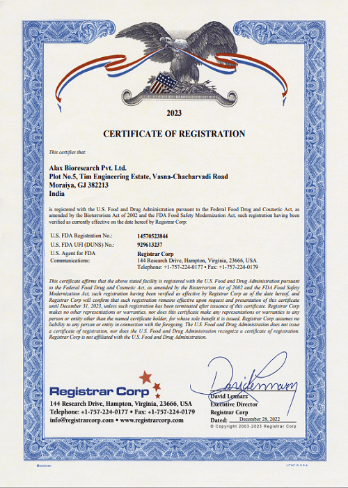 US FDA Registration